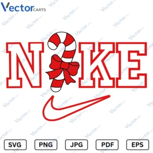 Nike CandyLand Christmas v1 Svg Png dxf Vector Files