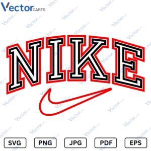 Nike Double outline Svg Png dxf Vector Files