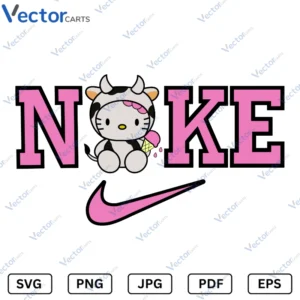 Nike Hello kitty cow icecream Svg Png dxf Vector Files