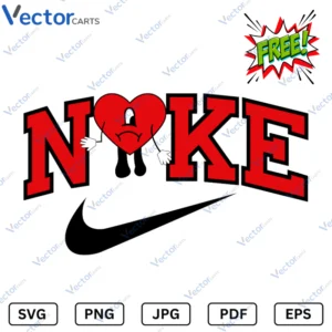 Bad Bunny Nike Svg Png dxf Vector Files