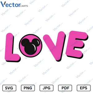 Love Mickey vg Valentine's Day Svg Png Vector Files