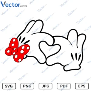 Mickey Minnie Hands Svg Png Vector Files