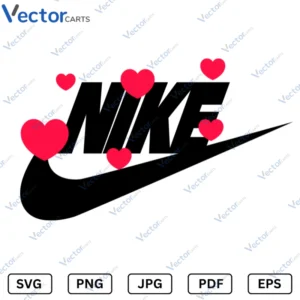 NIKE Hearts v2 Svg Png dxf Vector Files