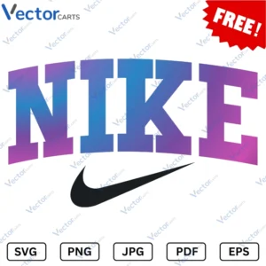 Nike Colorfull Svg Png dxf Vector Files