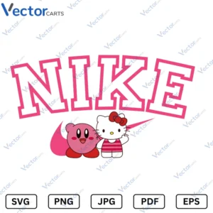 Nike Kitty X Kirby Svg Png dxf Vector Files