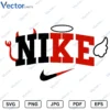 Nike devil Valentine s Day Svg Png dxf Vector Files
