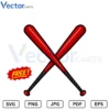 Baseball bat Free Svg Png Vector File