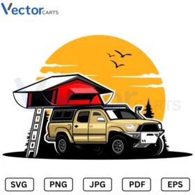 Camping Truck Svg Png Vector Files