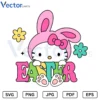 Easter Hello kitty v4 Svg Png Vector Files