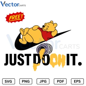 Just dooh it Pooh free Svg Png Vector Files