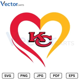 KC 49ers Heart Svg Png Vector Files