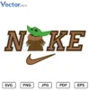 Nike Yoda v1 Svg Png Vector Files