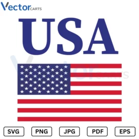 USA Flag Svg Png Vector Files