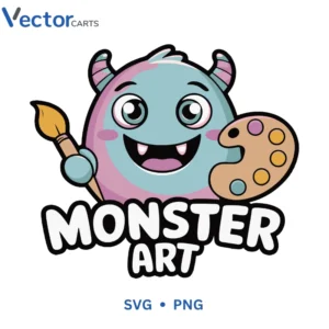 Monster art Svg Png For Tshirt Vector Design