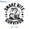 Snake bite Svg Png For Tshirt Vector Design