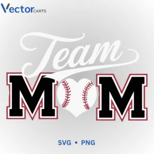 Team Mom Svg Png For Tshirt Vector Design