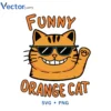Fanny Orange cat Svg Png For Tshirt Vector Design