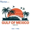 GULF OF MEXICO SINCE 1672 Svg Png For Tshirt Vector Design