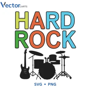 HARD ROCK Svg Png For Tshirt Vector Design
