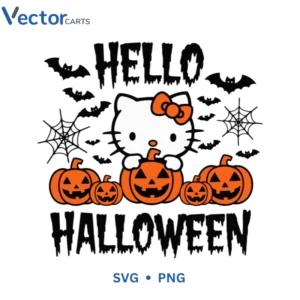 HELLO HALLOWEEN Svg Png For Tshirt Vector Design