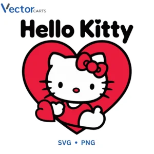 Hello Kitty3 Svg Png For Tshirt Vector Design