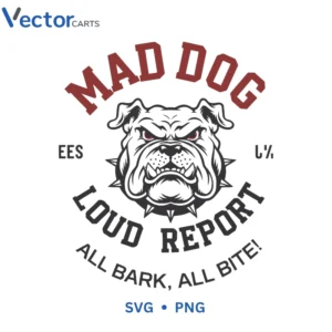 MAD DOG Svg Png For Tshirt Vector Design