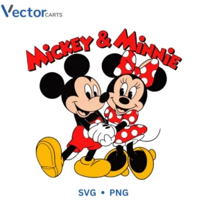 MICKEY & MIN Svg Png For Tshirt Vector Design