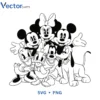 Mickey Minnie Duck Friends Svg Png For Tshirt Vector Design