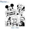 Mickey Minnie Kingdom Svg Png For Tshirt Vector Design