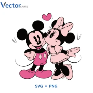 Mickey Minnie Love Svg Png For Tshirt Vector Design