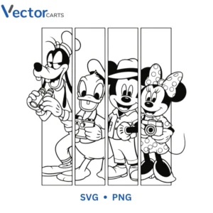 Minnie Mickey Duck Pulato Svg Png For Tshirt Vector Design