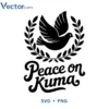 Peace on Kuma Svg Png For Tshirt Vector Design