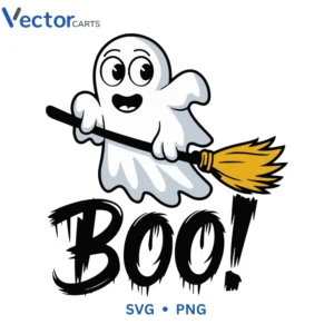 Boo v6 Halloween Png Vector Design