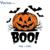 Boo v7 Halloween Png Vector Design