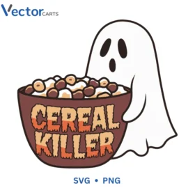 Ceral killer Ghost Halloween Png Vector Design