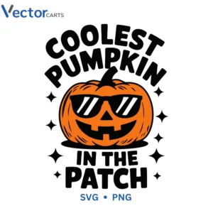 Coolest pumpkin Halloween Png Vector Design
