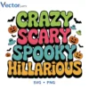 Crazy scary spooky hillarious Halloween Png Vector Design