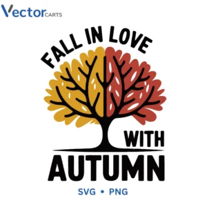 Fall in love Halloween Png Vector Design
