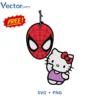 Spiderman X Kitty Free Svg Png For Tshirt Vector Design
