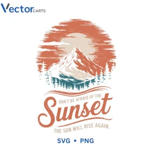 Sunset Svg Png For Tshirt Vector Design