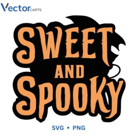Sweet and spooky Halloween Png Vector Design