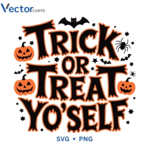 Trick or treat yo self Svg Png For Tshirt Vector Design