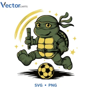 Turtel Football Svg Png For Tshirt Vector Design