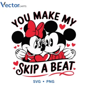 YOU MAKE MY SKIP A BEAT Svg Png For Tshirt Vector Design