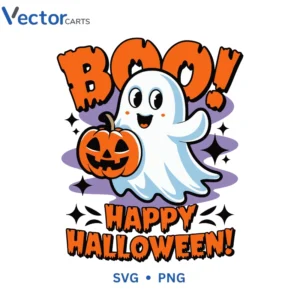 Boo halloween happy Halloween Png Vector Design