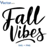 Fall vibes Halloween Png Vector Design