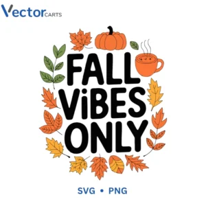 Fall vibes only Halloween Png Vector Design