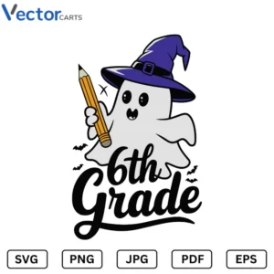 6th Grade Halloween Png Vector Design
