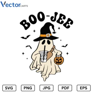Boo jee Halloween Png Vector Design