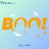 Boo!Halloween Png Vector Design